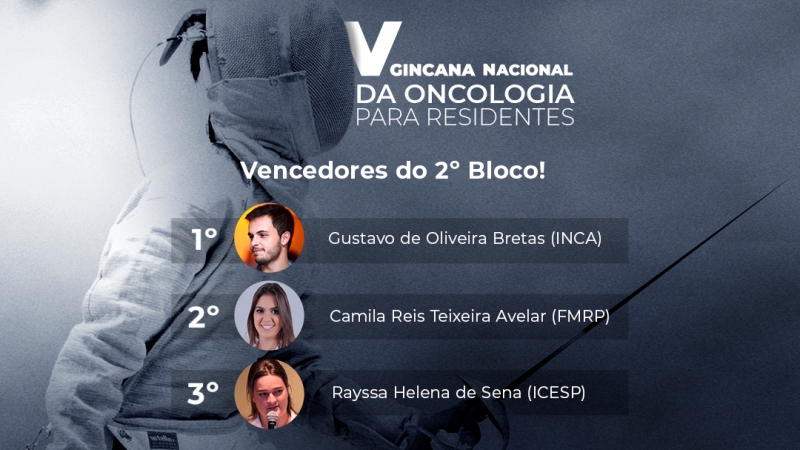 Conhe&ccedil;a os vencedores do 2&ordm; bloco da V Gincana da Oncologia para Residentes