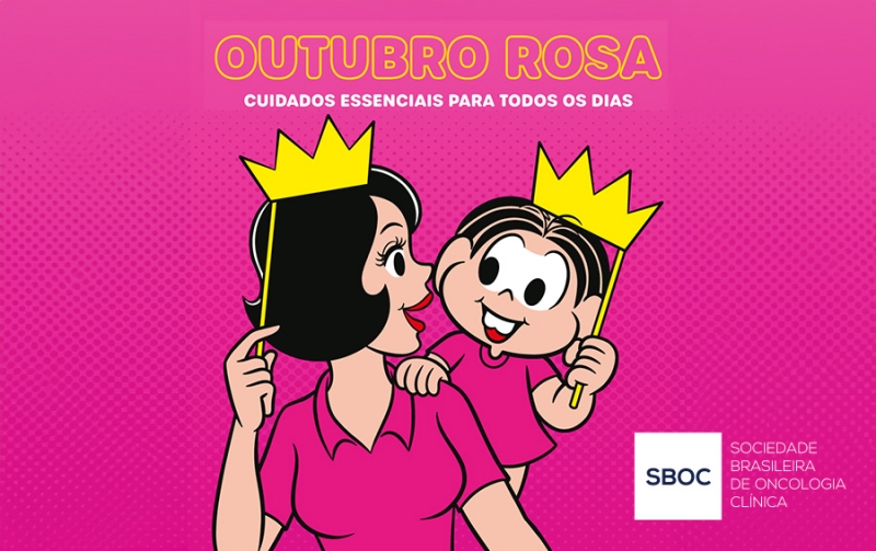 Outubro Rosa com Turma da M&ocirc;nica
