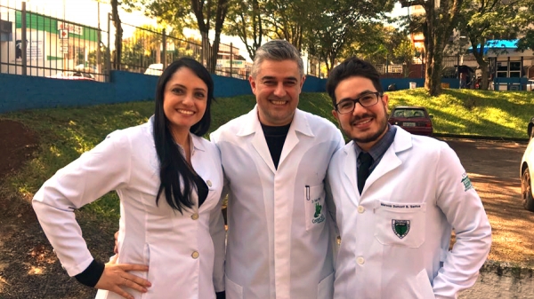 Hyrlana Leal Barbosa Passos, F&aacute;bio Franke e Marcos Dumont Bonfim Santos