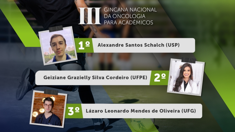 Conhe&ccedil;a os vencedores da III Gincana Nacional da Oncologia para Acad&ecirc;micos