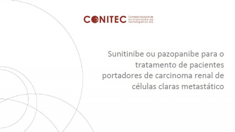 Pazopanibe ou sunitinibe para pacientes do SUS com c&acirc;ncer de rim: posicionamento da SBOC