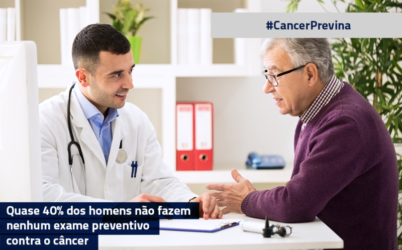 Quase 40% dos homens n&atilde;o fazem nenhum exame preventivo contra o c&acirc;ncer